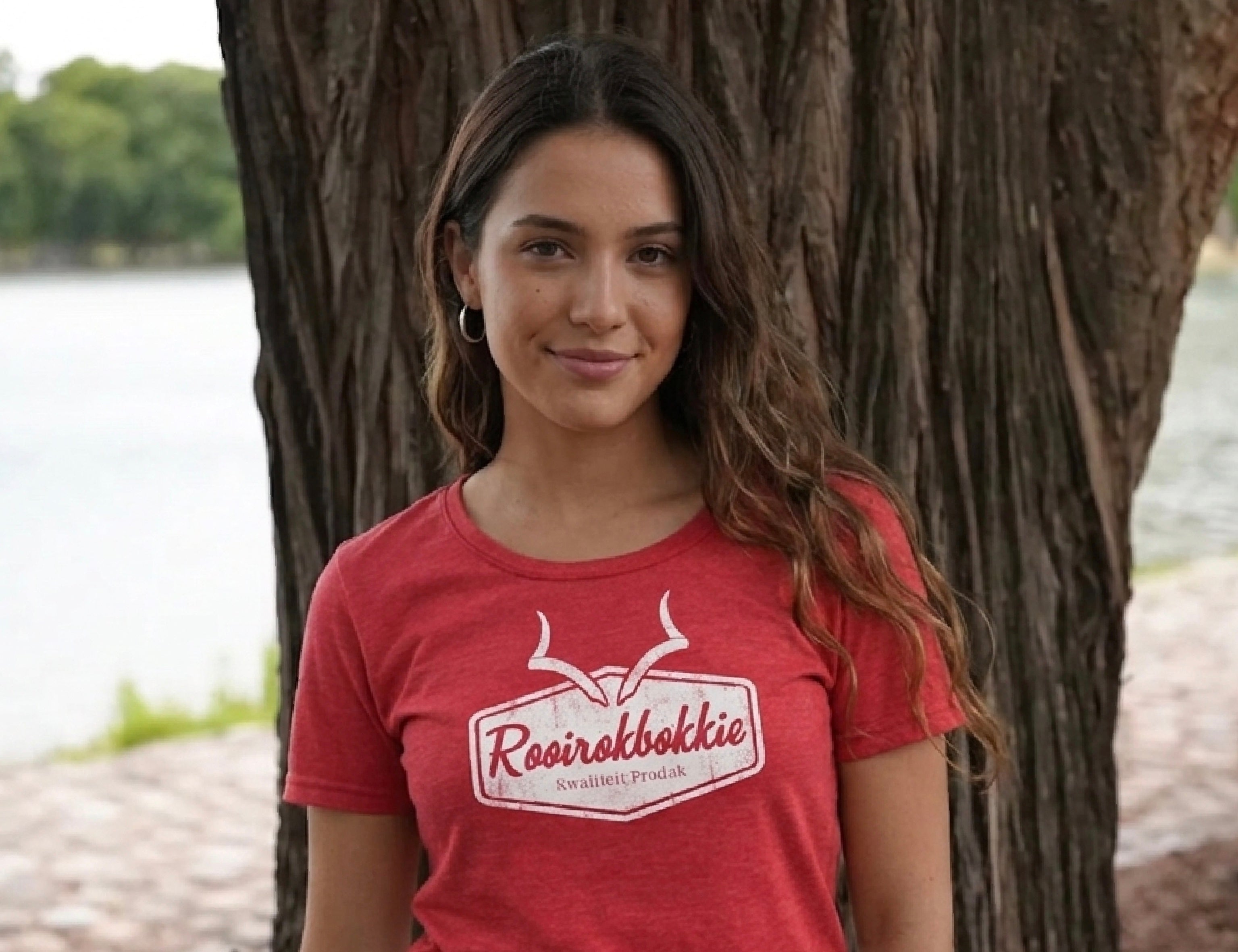 Rooirokbokkie Vintage Dames T-Hemp