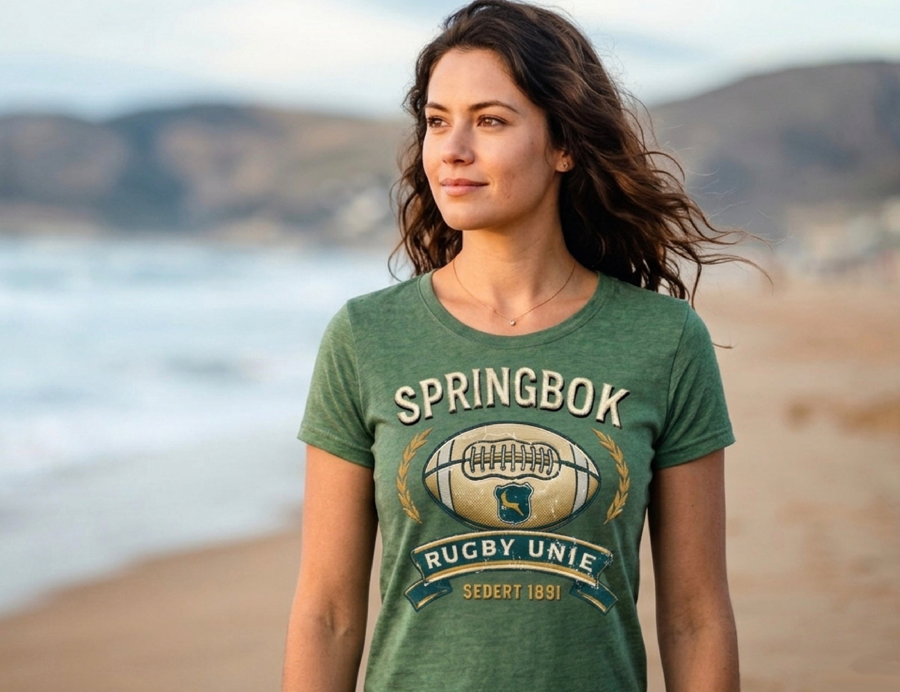 Rugby Unie Vintage Dames T-Hemp
