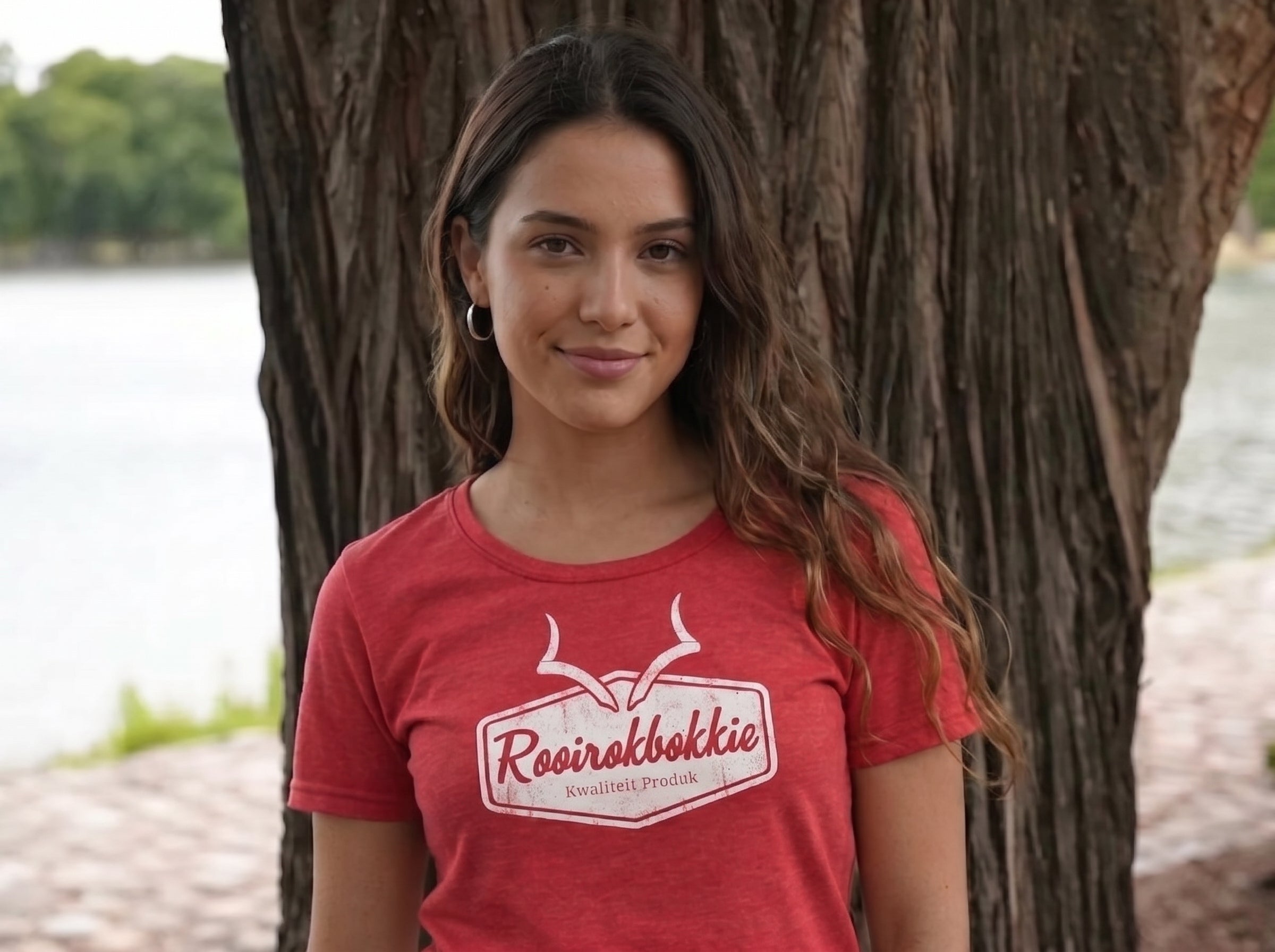 Rooirokbokkie Vintage Dames T-Hemp